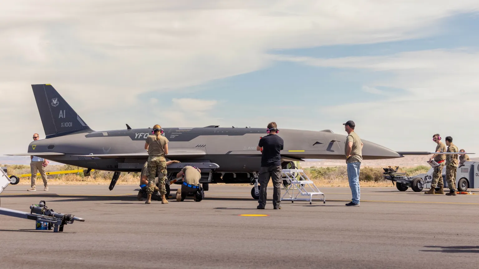 YFQ-44A Fury at Edwards AFB